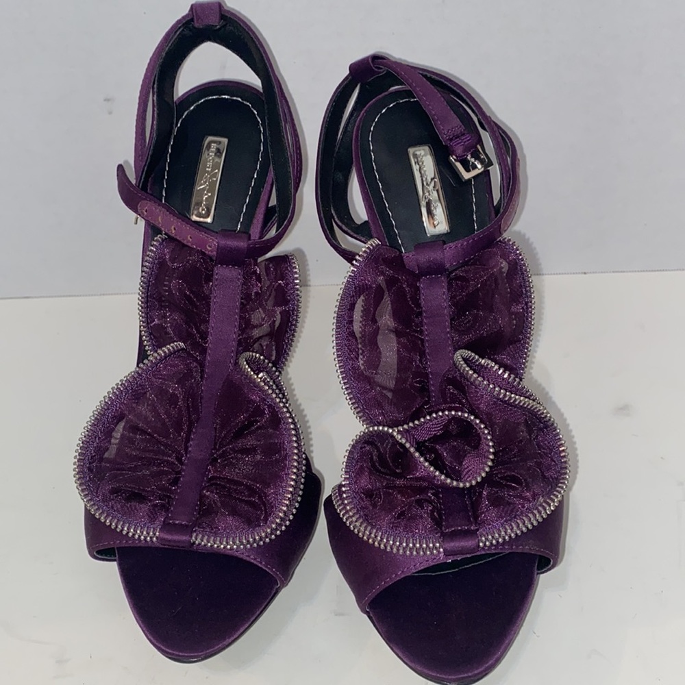 Report signature heel shoe dressy leather - Picture 3 of 8
